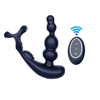 Wireless Remote Control 360° Rotating Vibrating Prostate Massager-EROSREALM