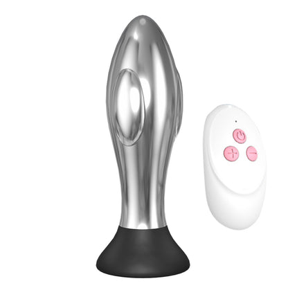 10 Frequency Anus Dildo Vibrator Metal Vibrating Butt Plug Anal Plug-EROSREALM