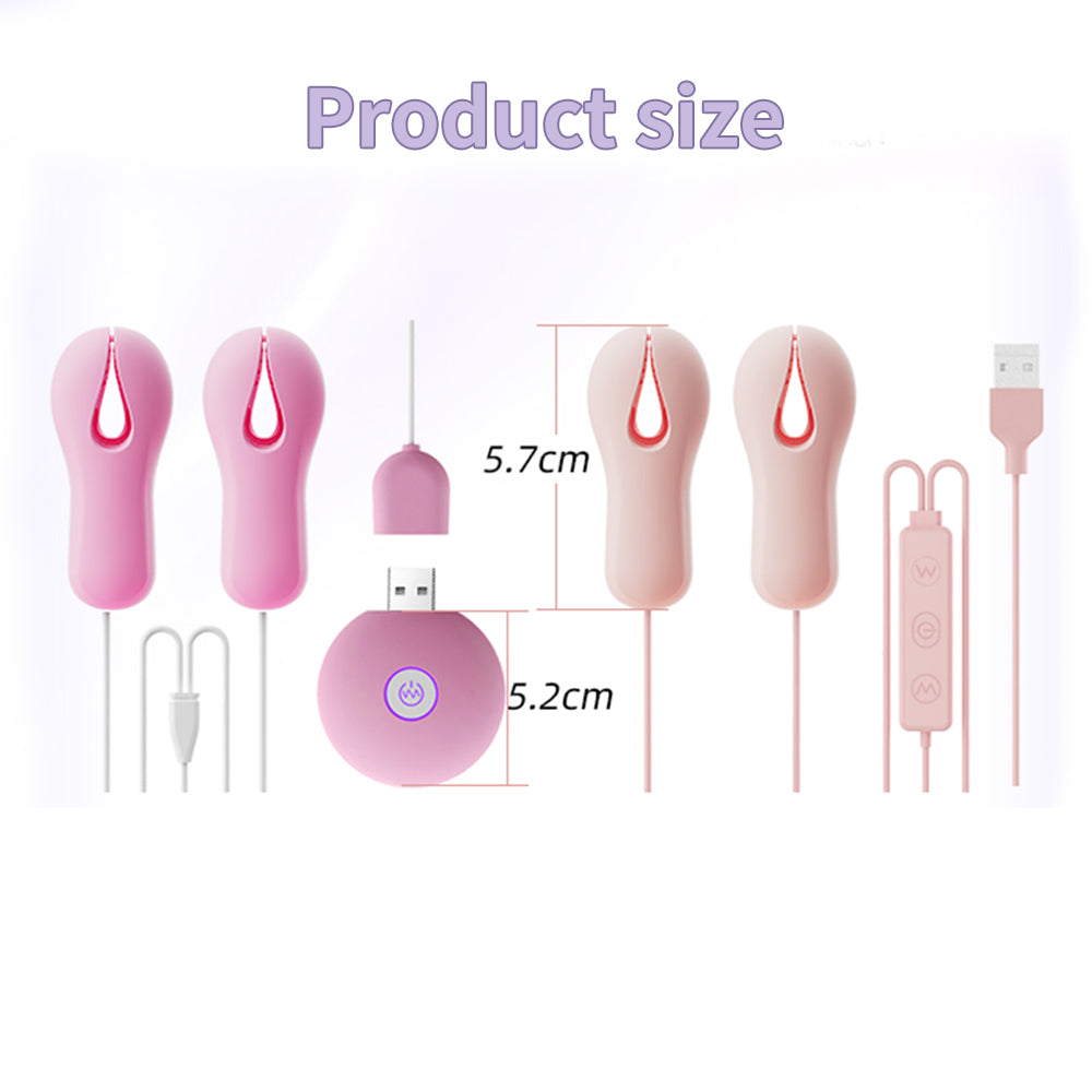 Usb Recharged Vibrating Breast & Clit Massagers-EROSREALM