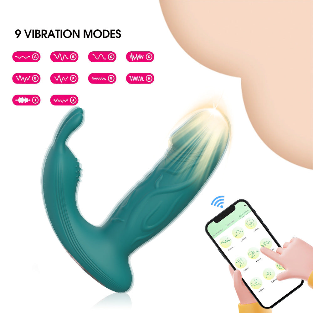 App Remote Control 3-point Stimulating Rabbit Wearable Vibrator-EROSREALM