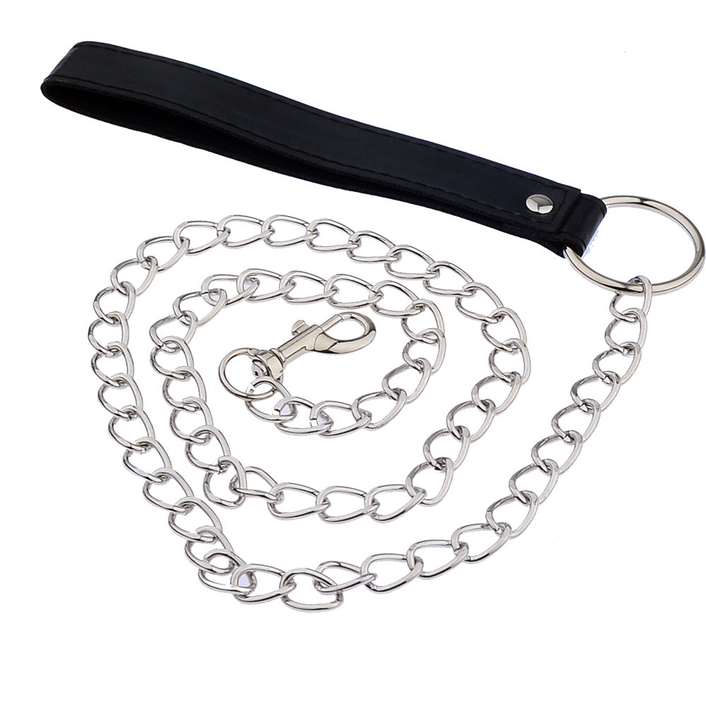 Sm Traction Rope Metal Leather Accessories Sex Toy For Adults-EROSREALM