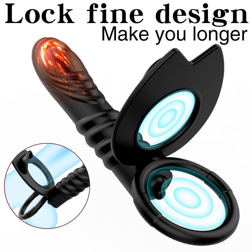 Vibrating Double Cock Rings Vibrator For Couples-EROSREALM