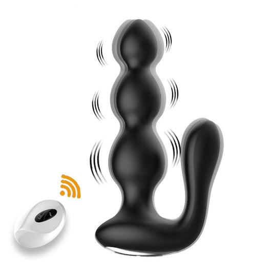 Wireless Remote Control Dual-vibrating Anal Beads For Women & Men-EROSREALM