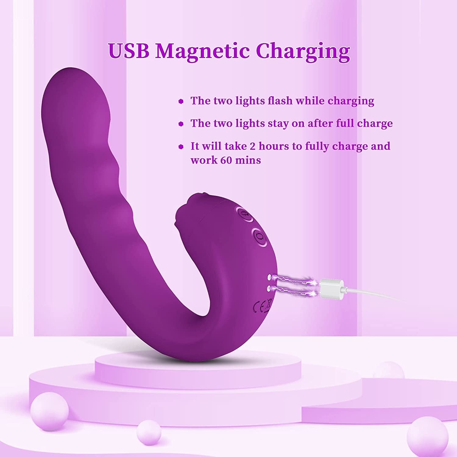 Vibration. Tongue Licking. Swinging 3 In 1 Nipple G-spot Stimulator-EROSREALM