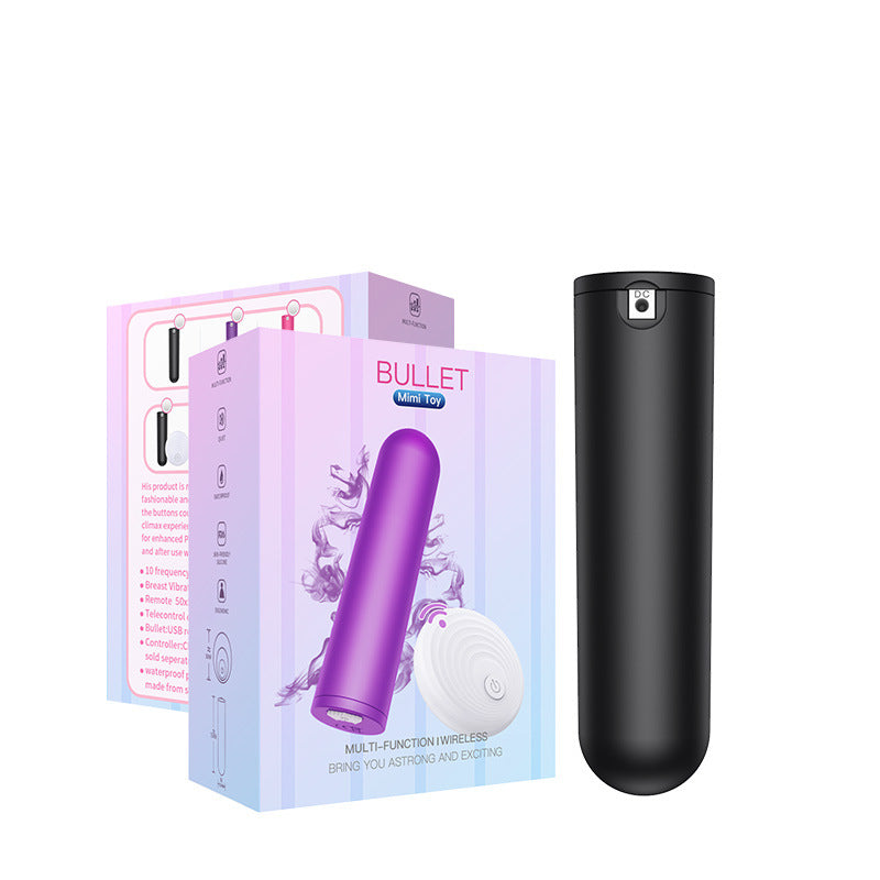 10 Speeds Remote Control Mini Lipstick Bullet Vibrator-EROSREALM