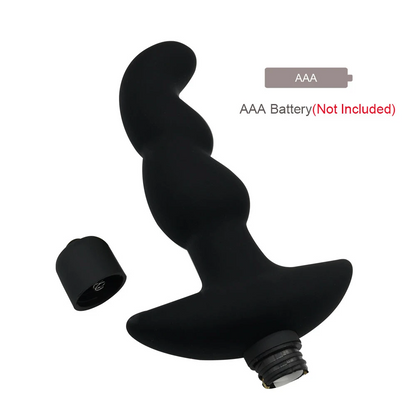 Threaded G-spot Silicone Anal Vibration Plug-EROSREALM