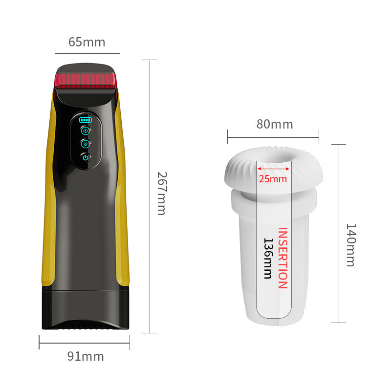 Automatic Sucking. Heating Voice Male Masturbation Device-EROSREALM