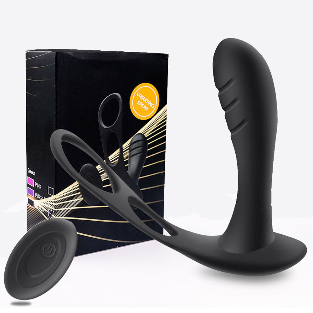 Wireless Remote Control Prostate Massager With Cock Ring-EROSREALM