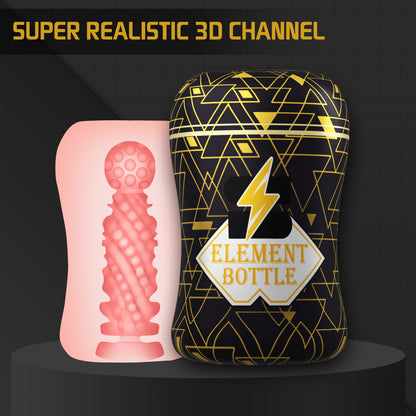 Element Bottle Simulated Channel Portable Masturbation Cup-EROSREALM