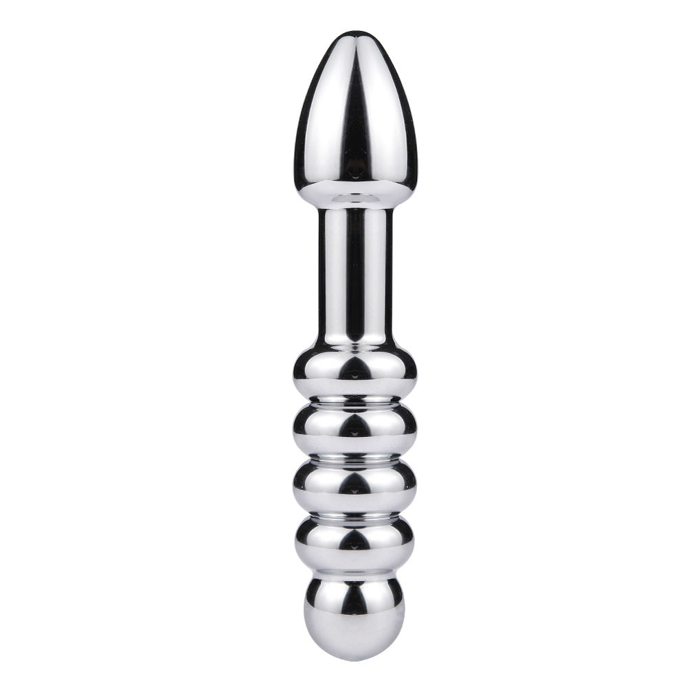 Double Head Metal Anal Plug Sex Toy For Men And Women-EROSREALM