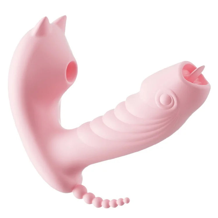 3 In 1 Clitoris Sucking Dildo Vibrator Panties Vagina Stimulator-EROSREALM