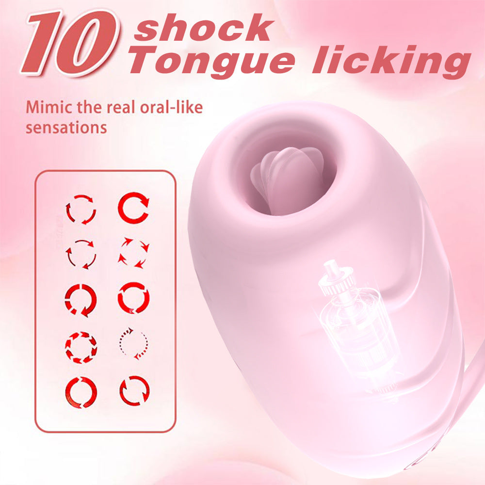 Alofa - App/wireless Remote Control Tongue-licking Egg Vibrator-EROSREALM