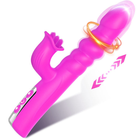 4 In 1 Thrusting Rotation Rabbit Vibrator G Spot Vibrator-EROSREALM