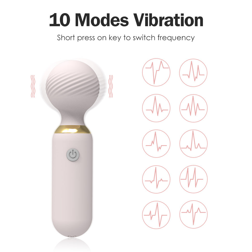 Love & Joy Mini Vibrating Wand Personal Massager-EROSREALM