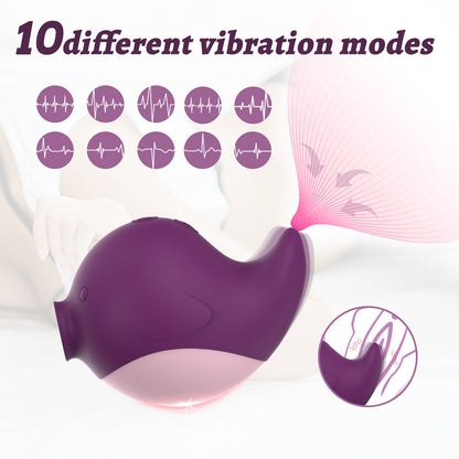 2-in-1 Sucking Clit Vibrator-EROSREALM