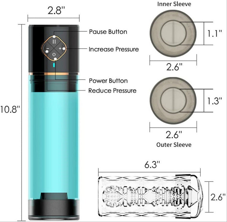 Automatic Air Cup Penis Enlargement Pump-EROSREALM