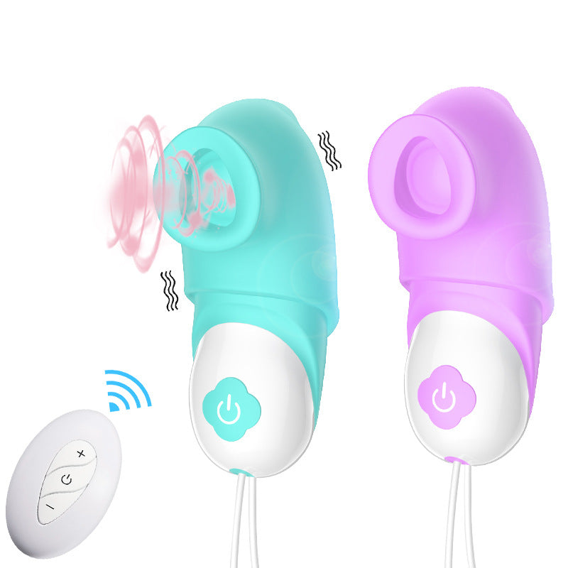 Rechargeable Remote Control Cute Vibrator with Detachable Nozzle-EROSREALM