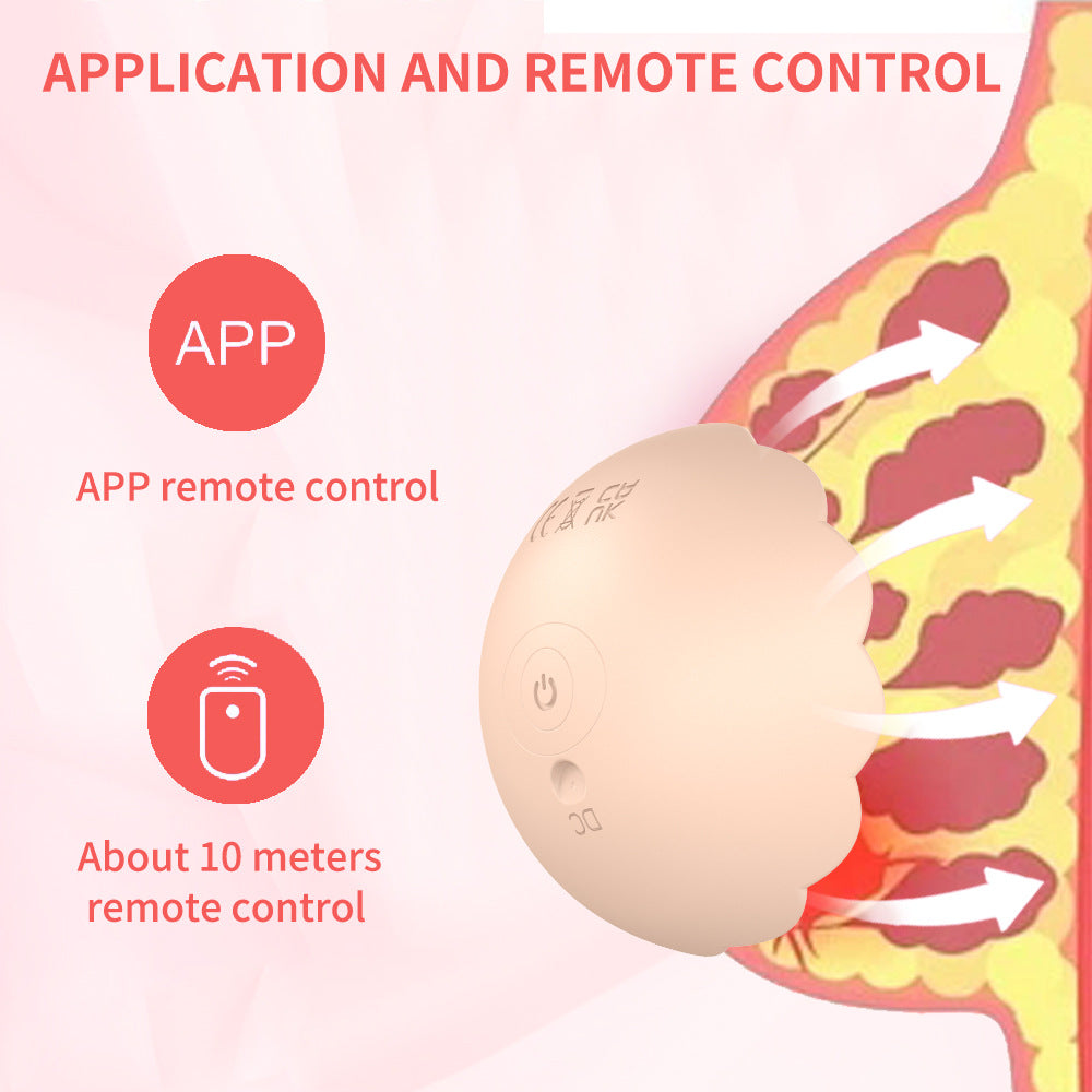 App Remote Control 10 Frquency Vibration Breast Stimulator-EROSREALM