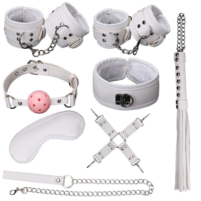 8-piece Plush Bondage Set-EROSREALM