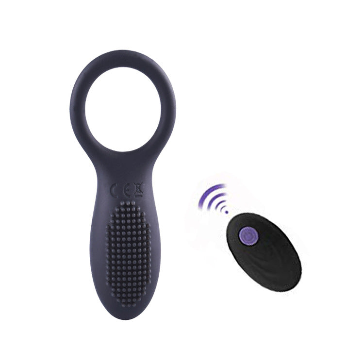 Wireless Remote Control Men's Silicone Vibration Ring-EROSREALM