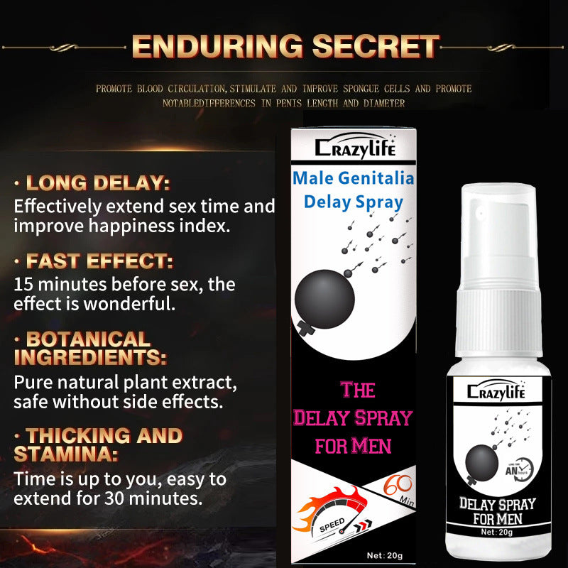 Crazylife F398 Men's Delay Spray For External Use-EROSREALM