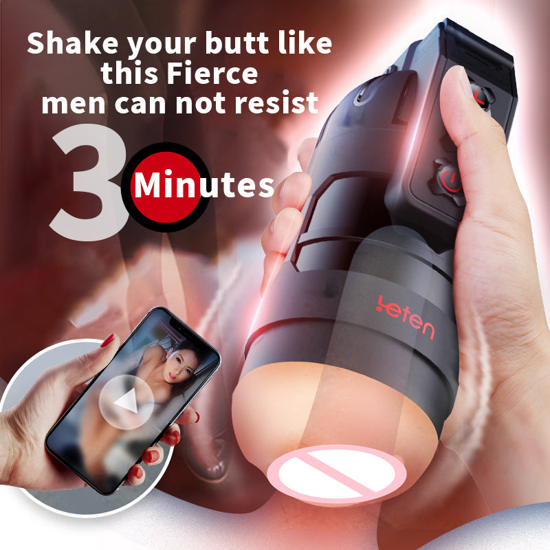 Leten Grenade App Control Vibration Masturbation Cup-EROSREALM