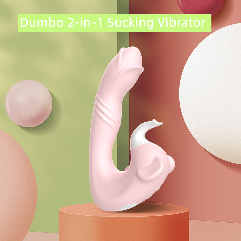 Dumbo 2-in-1 Suction Vibrator-EROSREALM