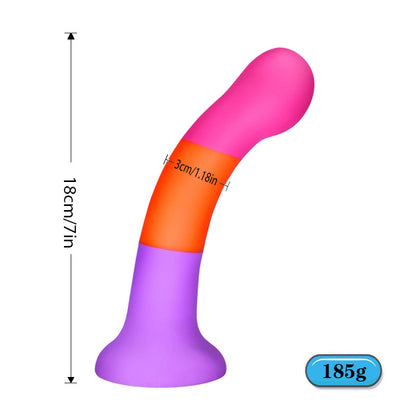 7 Inch Silicone Dildo With Suction Cup-EROSREALM