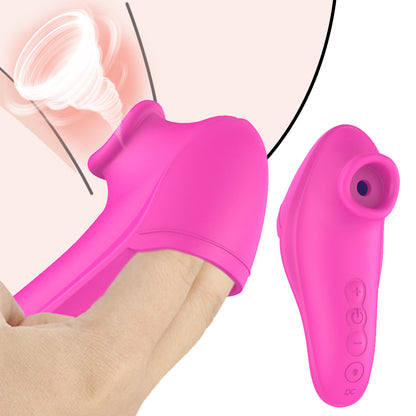 G-spot Finger Sucker Breast Massager Clitoris Vagina Stimulator-EROSREALM