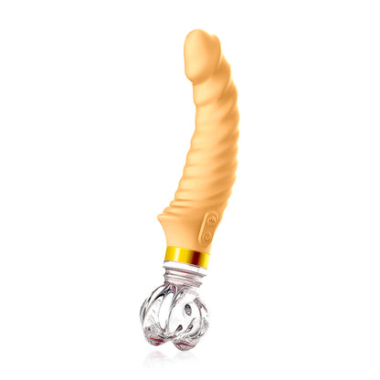 G-spot Massager Silicone Dildo Vibrator with LED Light-EROSREALM