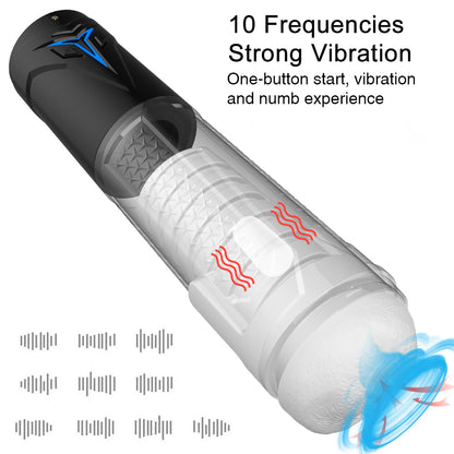 10 Frequency Vibration 3 Mode Suction Mars Penis Pump-EROSREALM