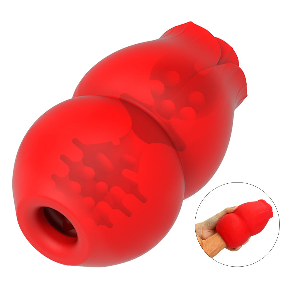 Male Rose Toy Heating Manual Masturbation Cup-EROSREALM