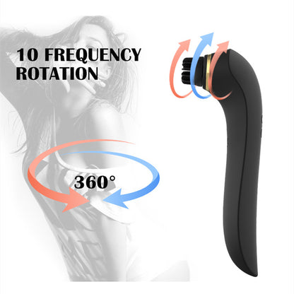 10 Frequency Rotation Vibration Clitoral Stimulator G Spot Vibrator-EROSREALM