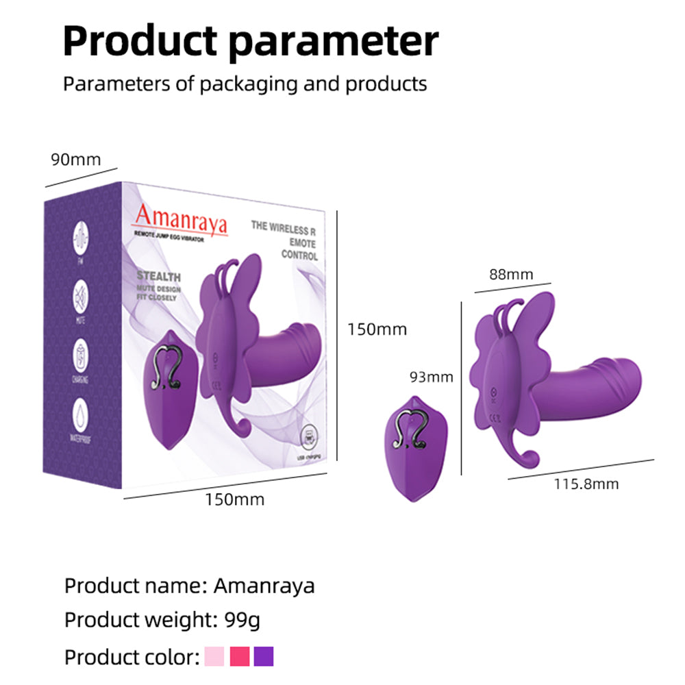 Wireless Remote Control Butterfly Panty Vibrator-EROSREALM