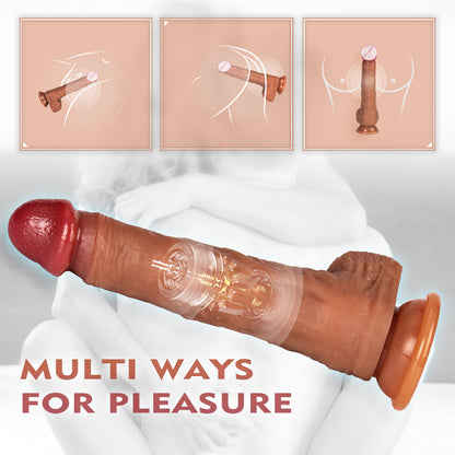 R19 4-in-1 Simulation Vibrating Dildo-EROSREALM