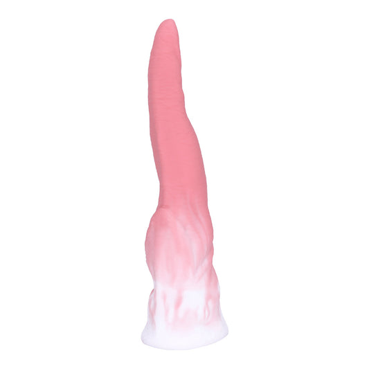 Gradual Pink 7.68 Inch Monster's Tongue Silicone Dildo-EROSREALM