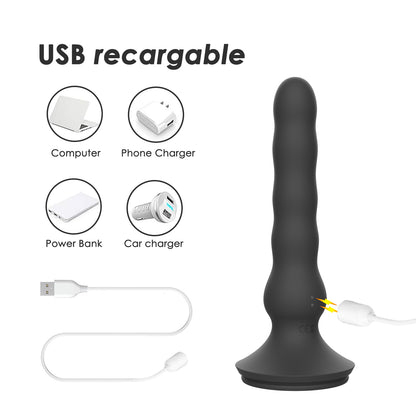 Wireless Remote Control Wiggling & Vibrating Anal Beads-EROSREALM