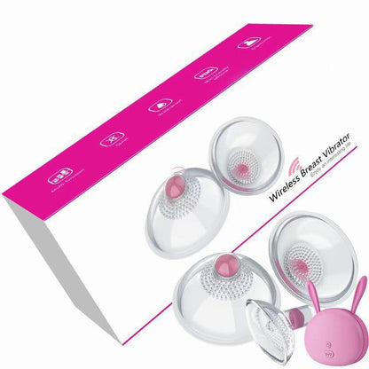 Wireless Remote Control Breast Sucking Massager Female Clitoral Stimulator-EROSREALM