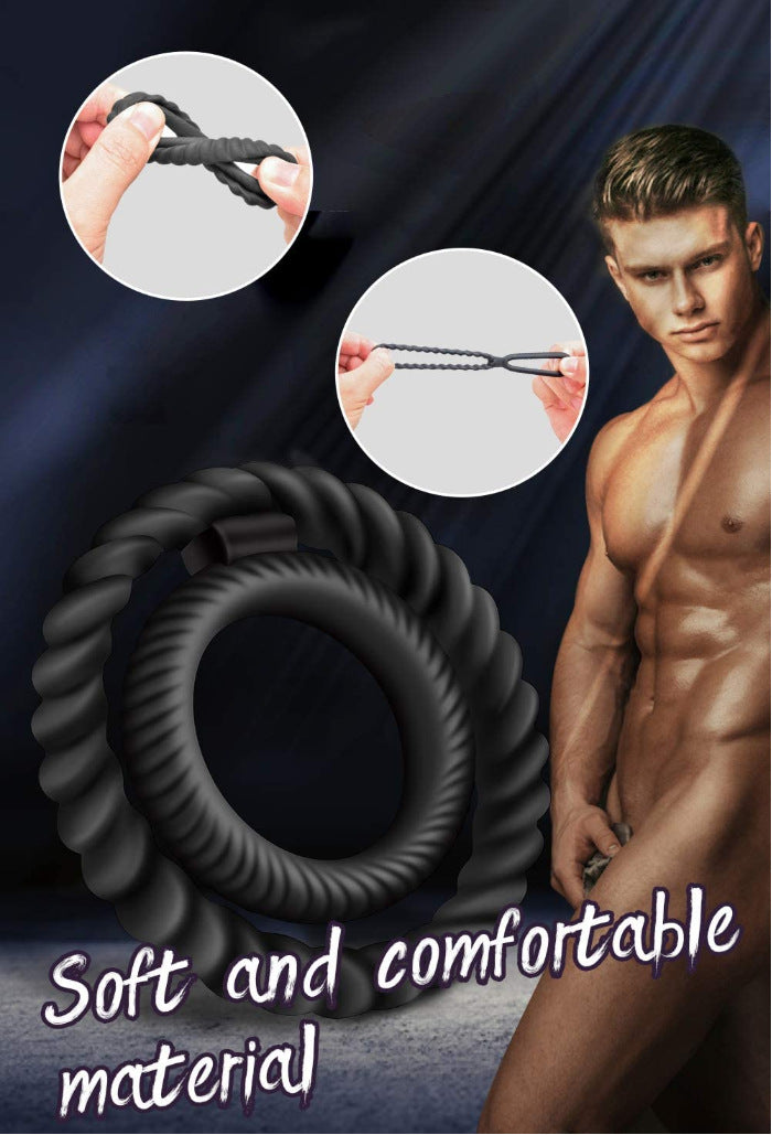 Silicone Dual Penis Ring. Premium Stretchy Longer Harder Stronger Erection Cock Ring Better Sex Erection Enhancing and Orgasm-EROSREALM