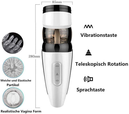 Fully Automatic Male Masturbator. Interactive Pronunciation. Fully Hands Free. Sex Vibrating Machine-EROSREALM