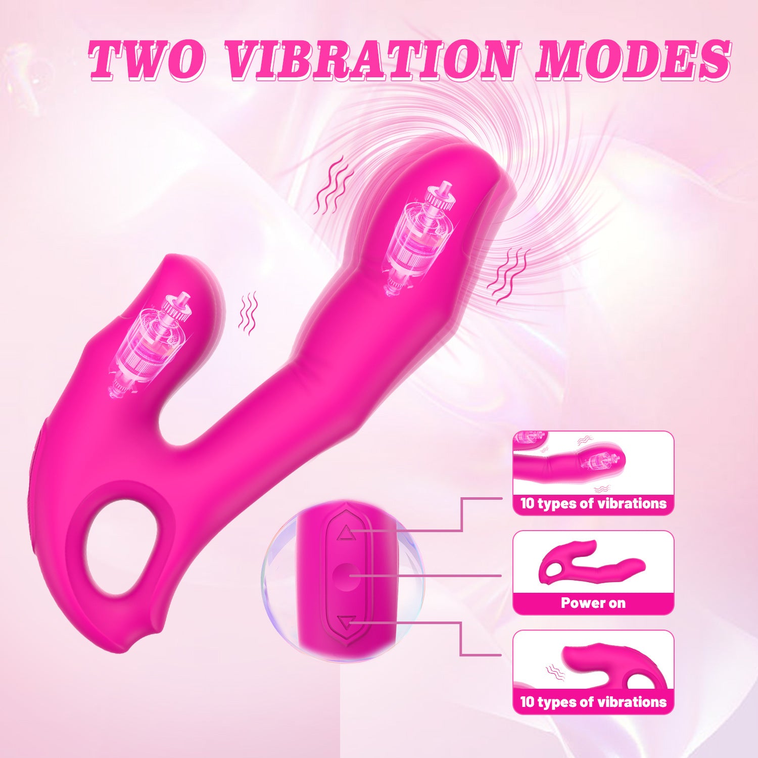 2-in-1 Finger-shaped Vibrator-EROSREALM