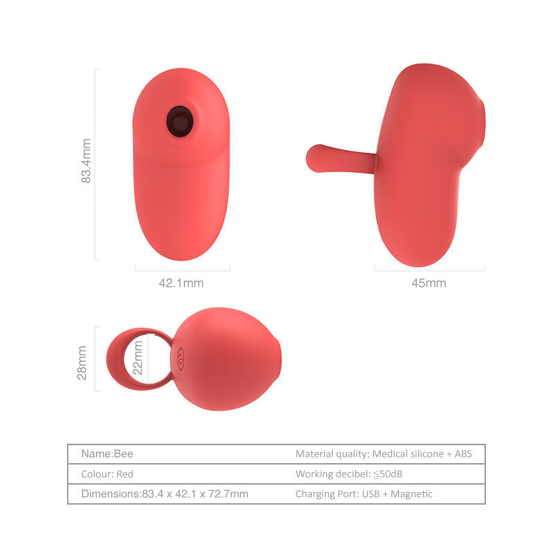 Bee Sucking Finger Vibrator Nipple Clit Stimulation Massager-EROSREALM