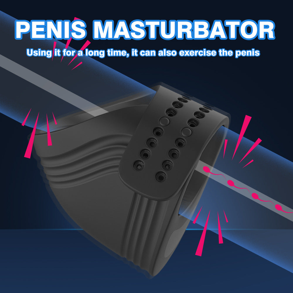 Flexible Adjustment 7 Vibration Modes Penis Masturbator-EROSREALM