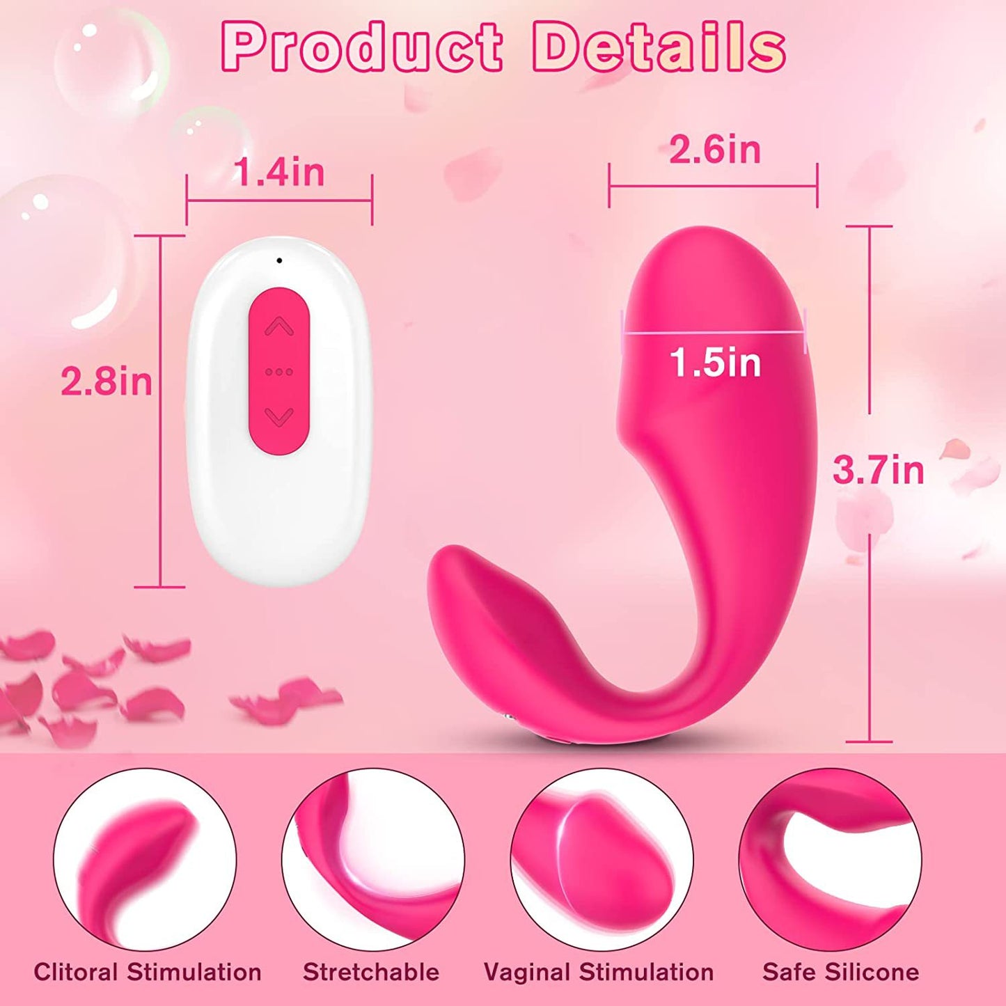 Wireless App Control Wearable Panties Vibrator Female G Spot Dildo G Spot Stimulator Vaginal Kegel Ball-EROSREALM