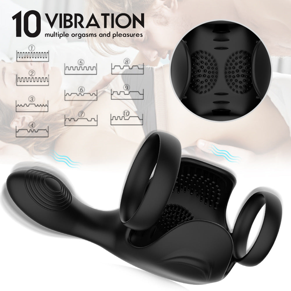 Men's Lock Ring Massager-EROSREALM