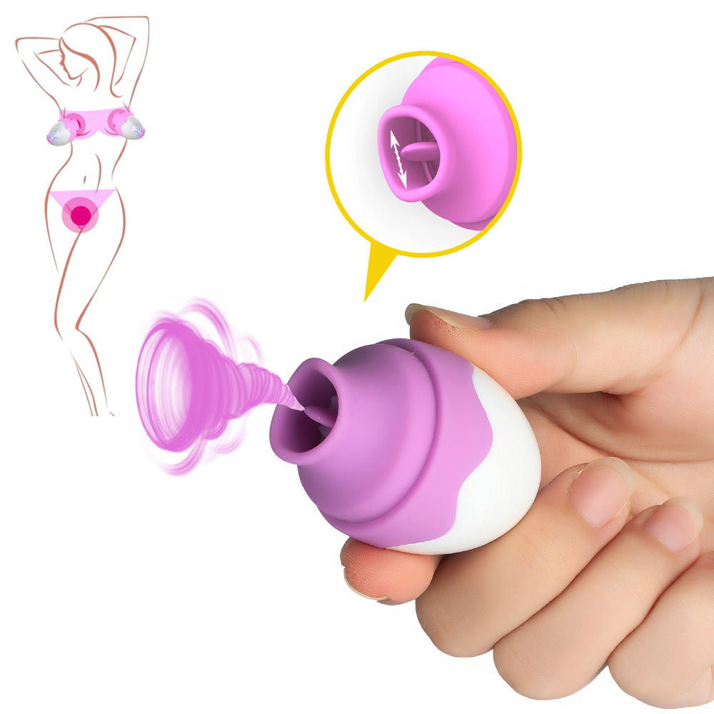 Tongue Licking Egg Clitoris Nipple Stimulator-EROSREALM