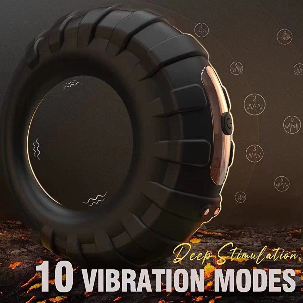 Jeffrey - 10 Frequency Vibration Penis Ring-EROSREALM