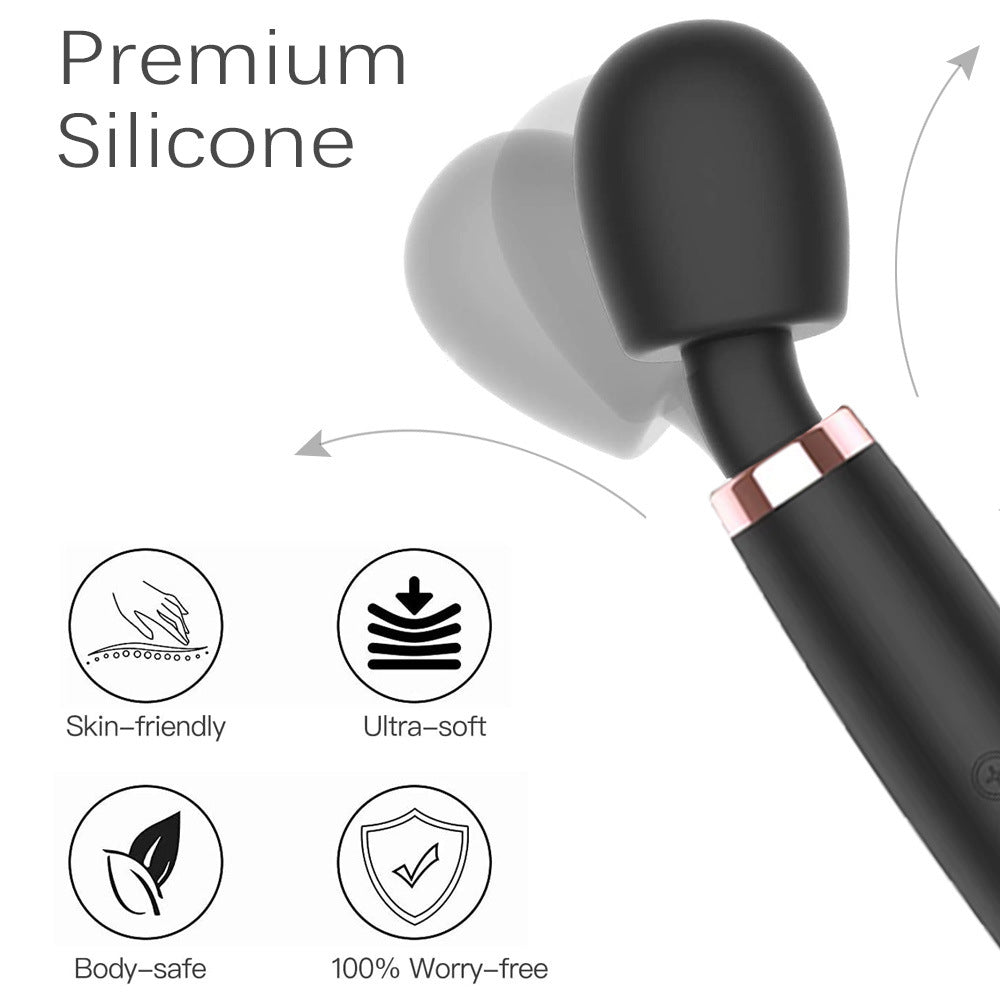 Powerful Large Female Masturbation Massage Stick Silicone Charging Orgasm Stimulation-EROSREALM