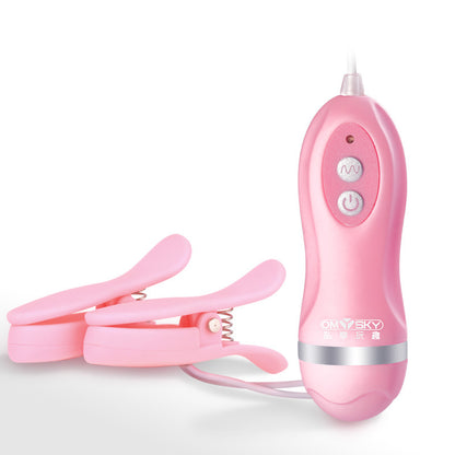 Nipple Clamps Vibrating Breast Clips Nipple Stimulator Wired Vibrators with Remote Control Sex Toys for Women-EROSREALM