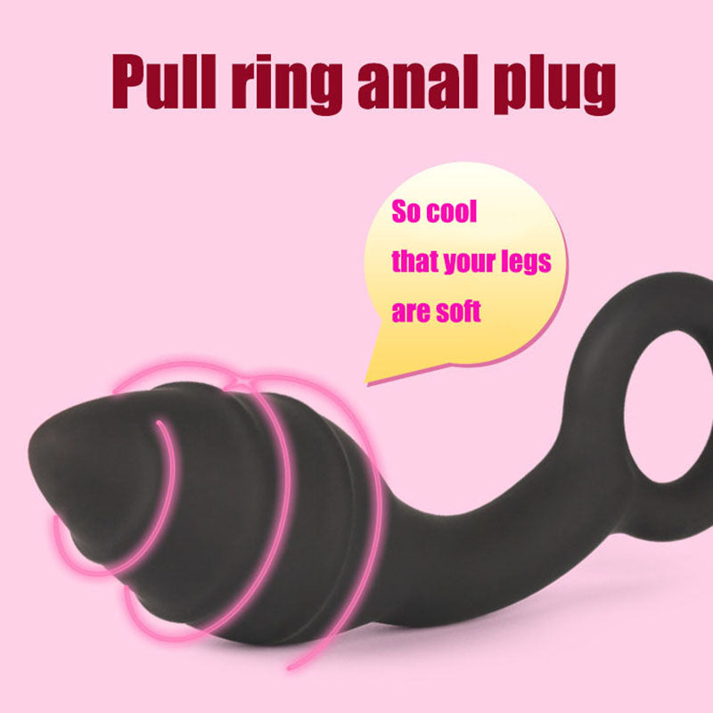 Non-electric Silicone Butt Plug Prostate Massager G-spot Stimulation Anal Dilator-EROSREALM